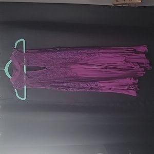 Free People purple dress ( needs slip, something underneath)